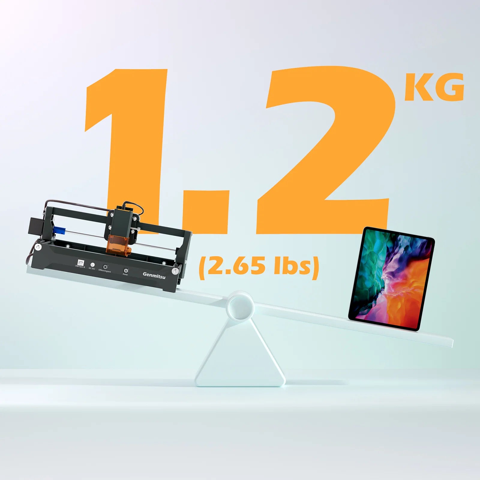 Kortek Laser Engraver Machine, 2.5W/5W/10W, ±0.01mm High Precision, IR Laser Compatible