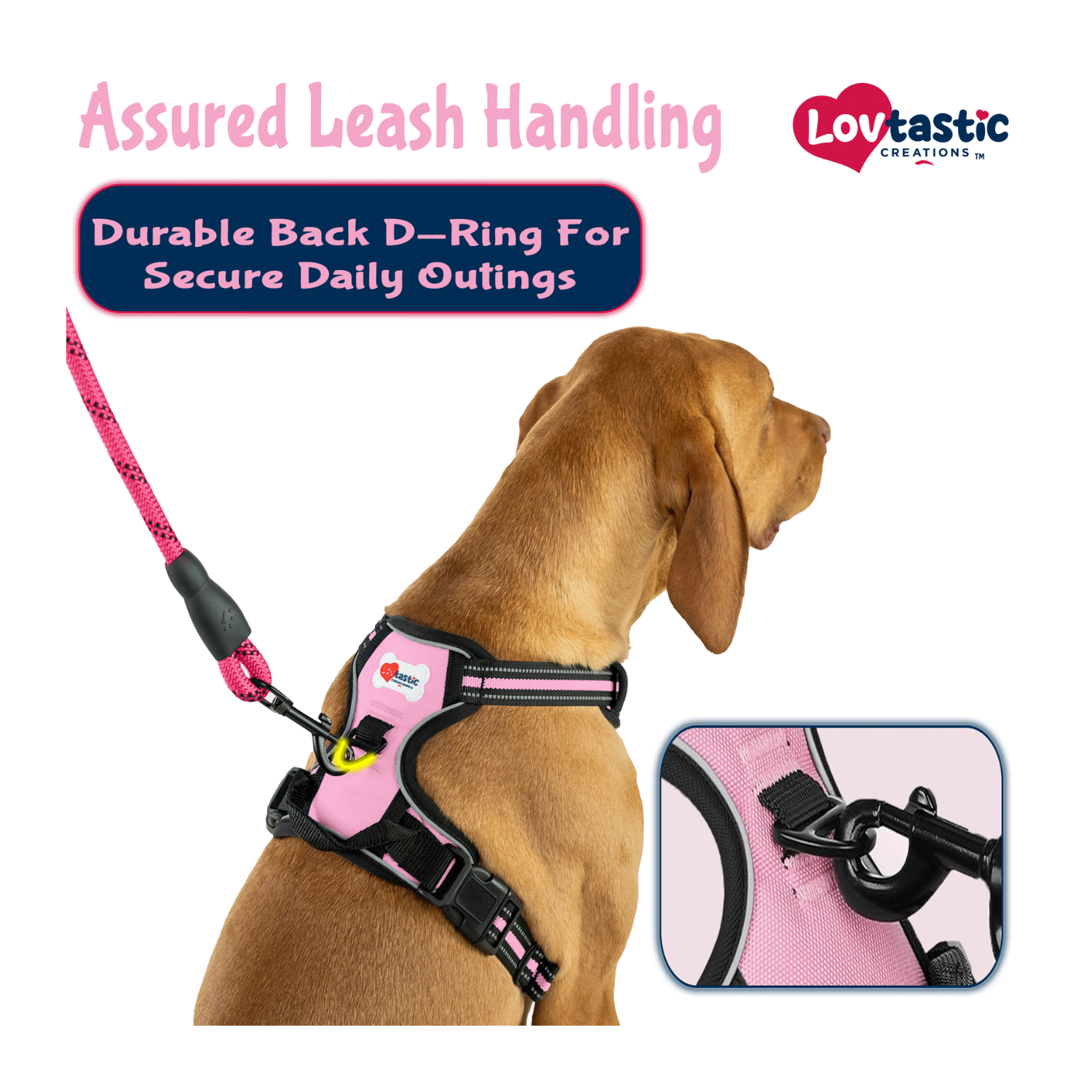 Lovtastic Creations™ No-Pull Dog Harness - w/Strong-Durable Dog Leash & Poopbag Holder