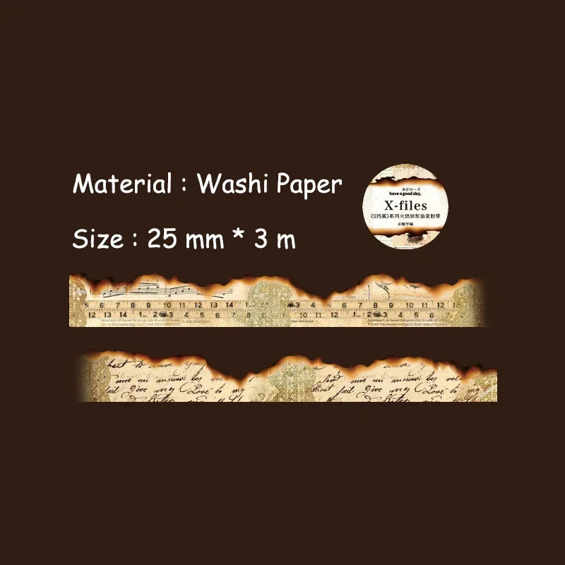 Vintage Washi Tape Set | Junk Journal Masking Tape for Scrapbooking and DIY Decor