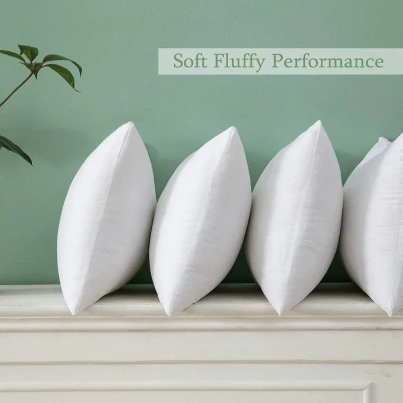 30x50cm 35x50cm 45x45cm 50x50cm Gift White Throw Pillow Insert Standard White Bounce Back Pillow Cushion Core Sofa Car Seat Home