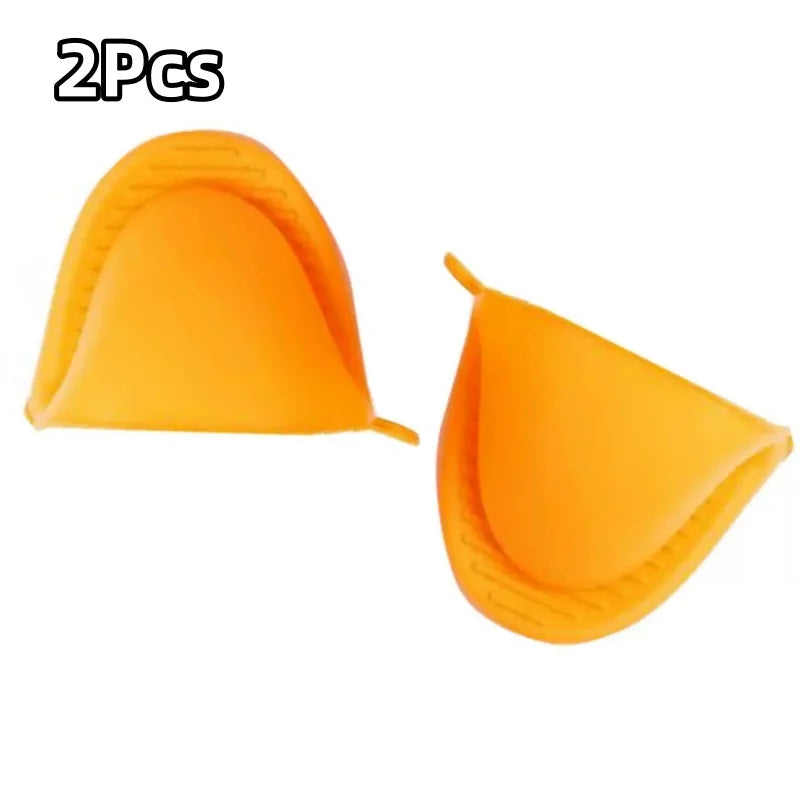 2Pcs Silicone Pot Holder Gloves Non-Slip Grip