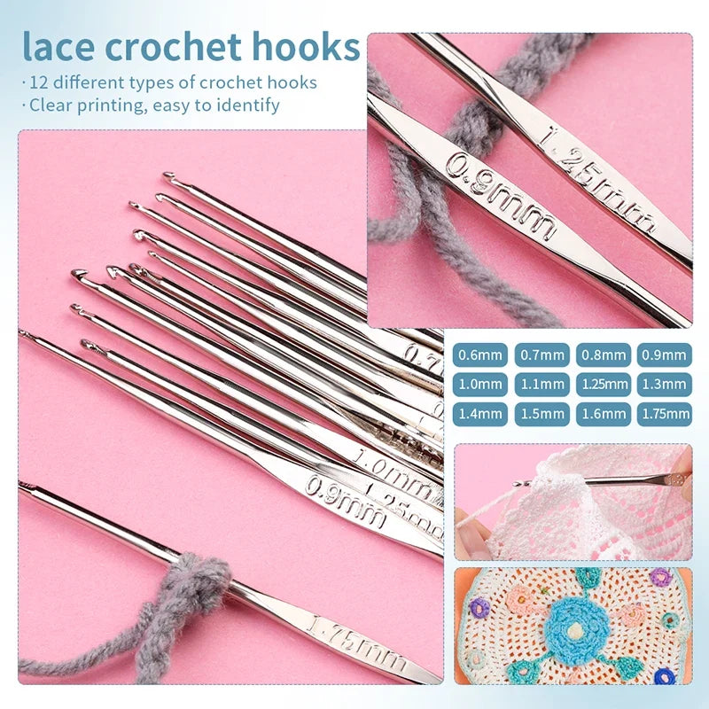 KRABALL Knitting Crochet Hook Set Home Use Sewing Tool