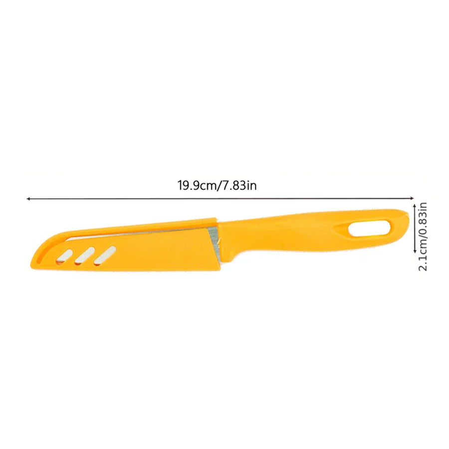 Candy-Colored Portable Fruit Peeler Knife | Stainless Steel Kitchen Gadget