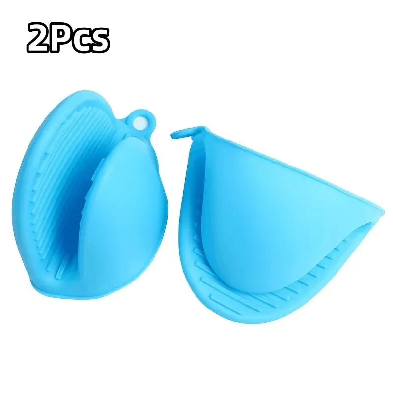 2Pcs Silicone Pot Holder Gloves Non-Slip Grip