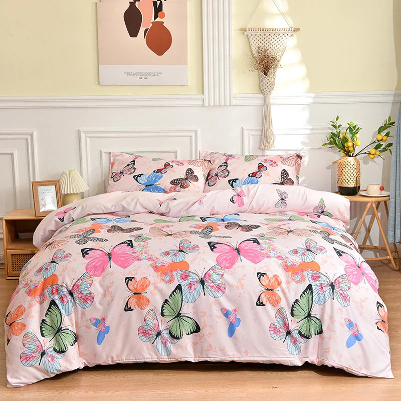 Black & White Bedding Set for Double Bed Queen/King Comforter Sets Single Duvet Cover