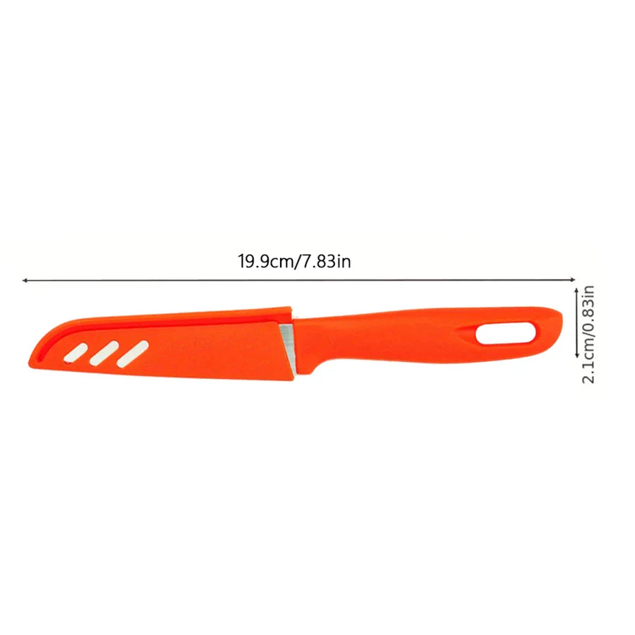 Candy-Colored Portable Fruit Peeler Knife | Stainless Steel Kitchen Gadget