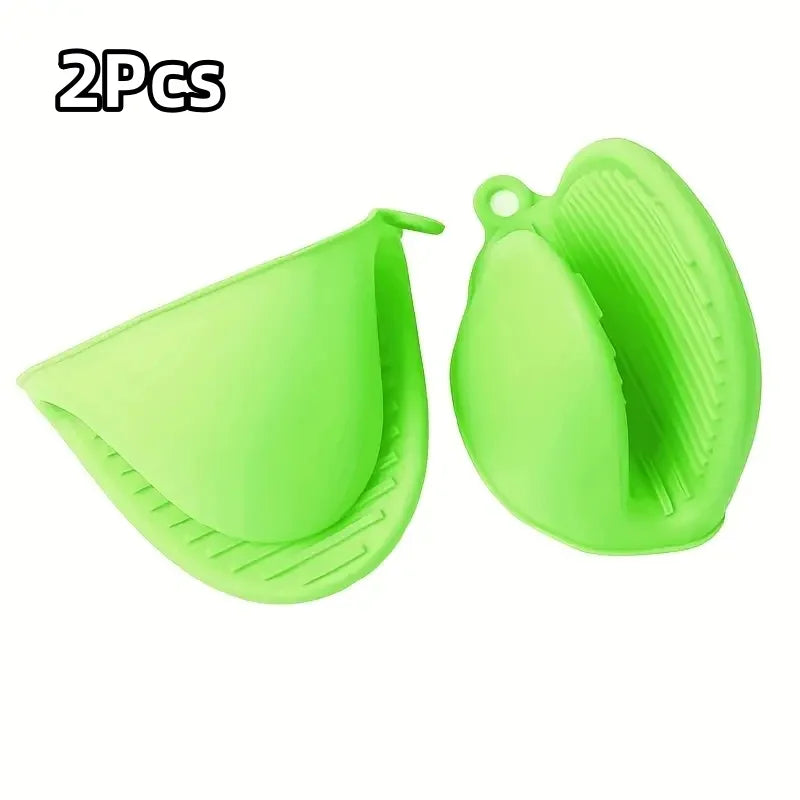2Pcs Silicone Pot Holder Gloves Non-Slip Grip