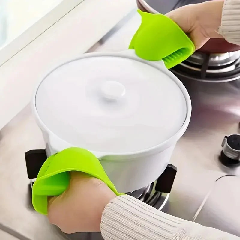 2Pcs Silicone Pot Holder Gloves Non-Slip Grip