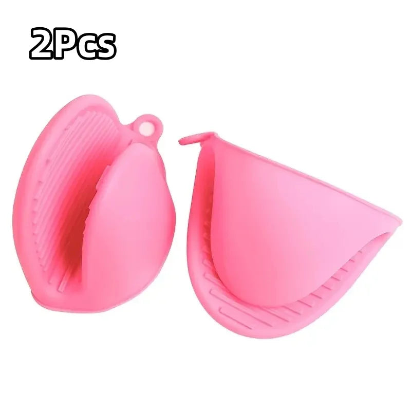2Pcs Silicone Pot Holder Gloves Non-Slip Grip