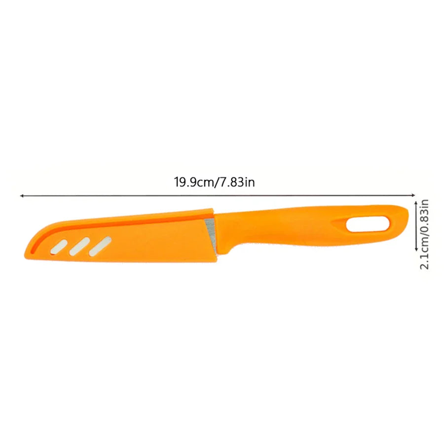 Candy-Colored Portable Fruit Peeler Knife | Stainless Steel Kitchen Gadget