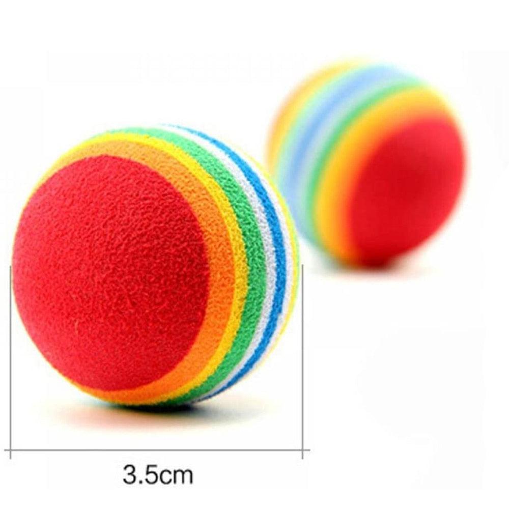 Cat Toy Interactive Rainbow Balls