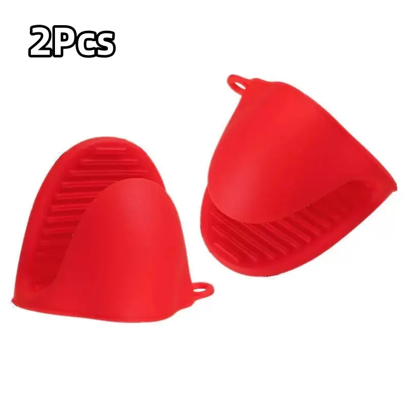 2Pcs Silicone Pot Holder Gloves Non-Slip Grip