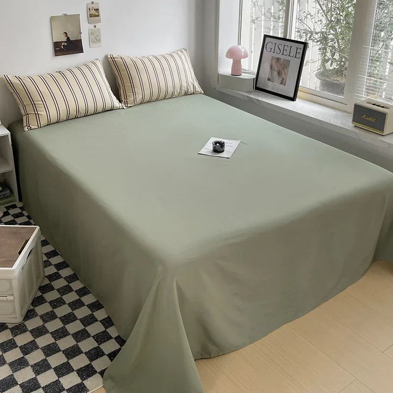 Stripe Bedding Comforter Set with Pillowcase Linen Duvet Cover Set