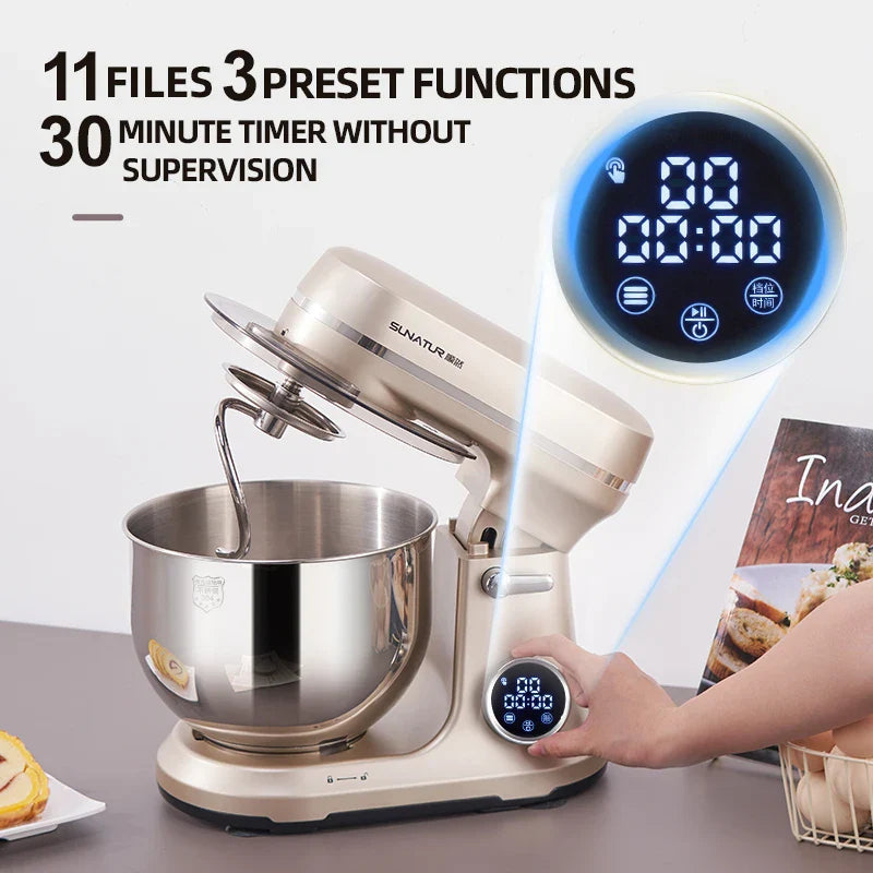 SUNATUR 5.5L Stand Mixer 800w electric kitchen blender Food Processor