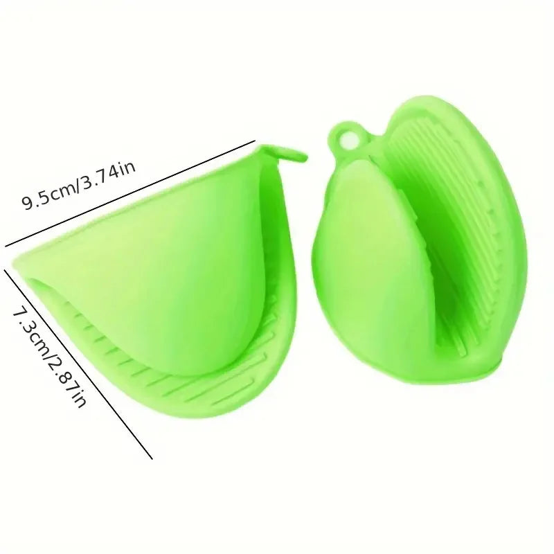 2Pcs Silicone Pot Holder Gloves Non-Slip Grip