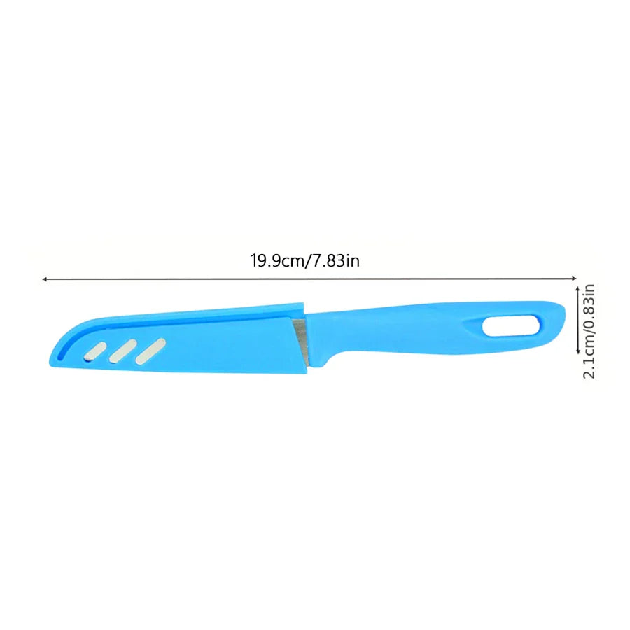 Candy-Colored Portable Fruit Peeler Knife | Stainless Steel Kitchen Gadget