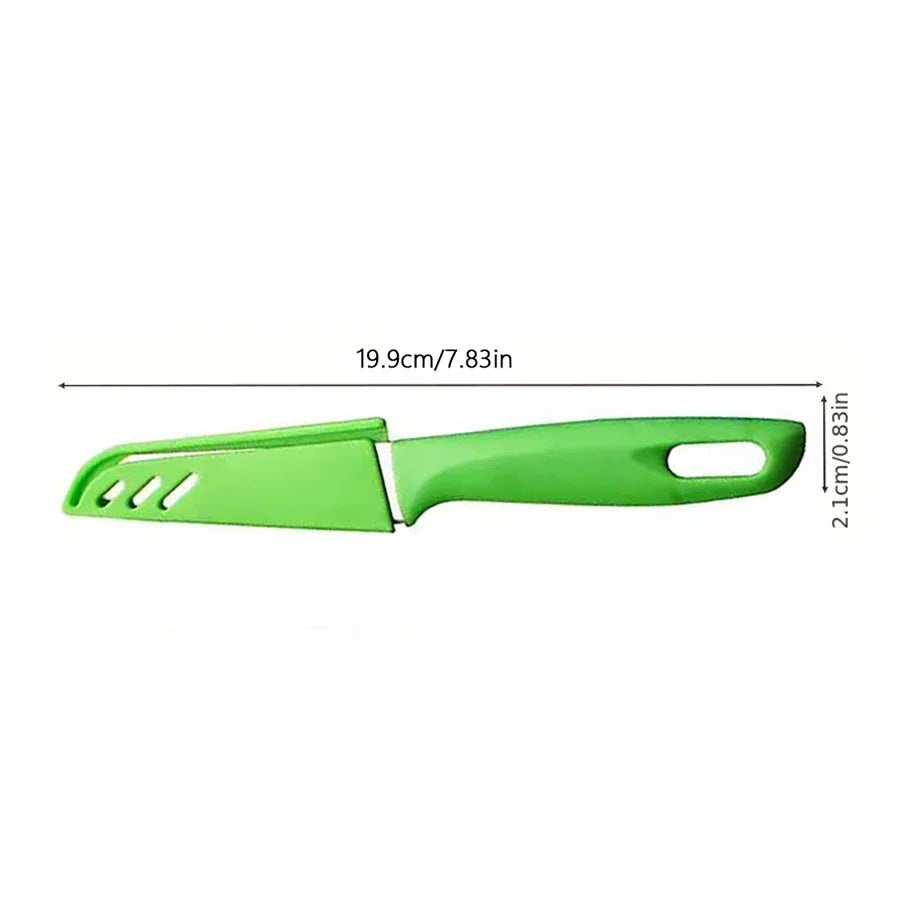 Candy-Colored Portable Fruit Peeler Knife | Stainless Steel Kitchen Gadget