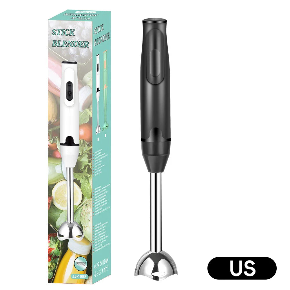 New Electric Blender EU/US/UK Plug Stirring Rod Mixer Stainless Steel Stick Hand Blender