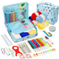 Crochet Kit Beginners Crochet Hook Set with Crochet Yarn,Portable Crochet Set Crochet Hooks
