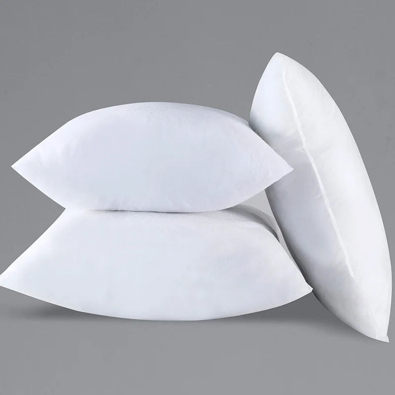30x50cm 35x50cm 45x45cm 50x50cm Gift White Throw Pillow Insert Standard White Bounce Back Pillow Cushion Core Sofa Car Seat Home