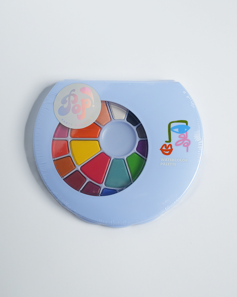 Watercolor Palette Party Favors (24 colors+brush)