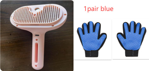 Pet Self Cleaning Hair Remover Brush For Dogs with Built-in Mist Humidifier