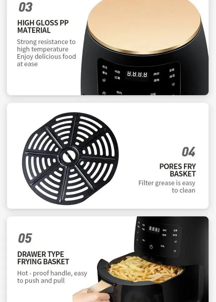 Arbaglobal Smart Touch Digital Electric Air Fryer