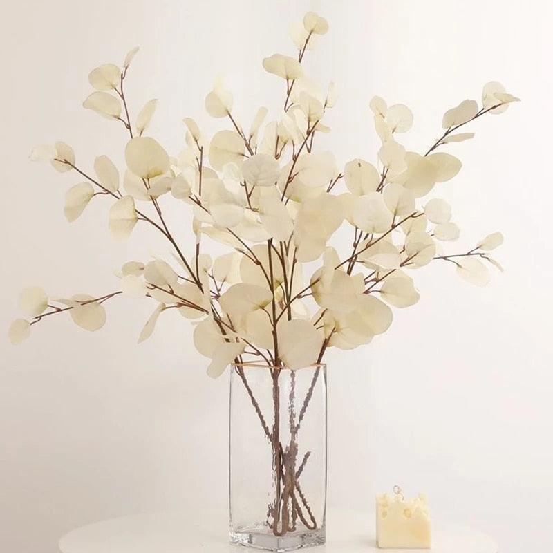 Artificial Eucalyptus Flower Plant Leaf Long Branch  Home Bedroom Wall Decoration