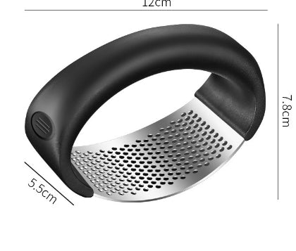 Stainless Steel Garlic Masher Press Manual Curve
