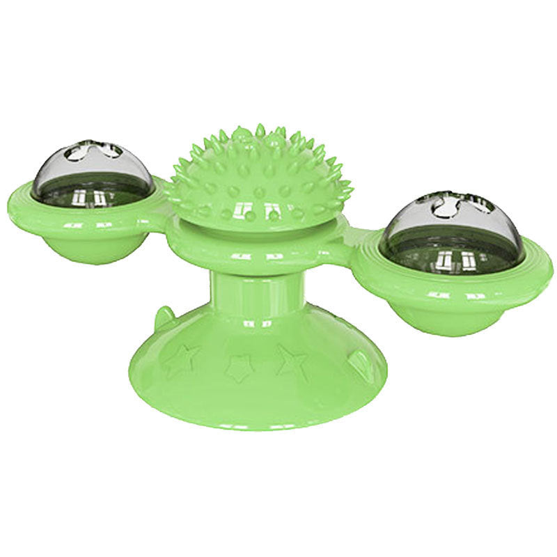 Animal Doll  Stuffed Cat Pet  Catnip Grass Toy Interactive Windmill