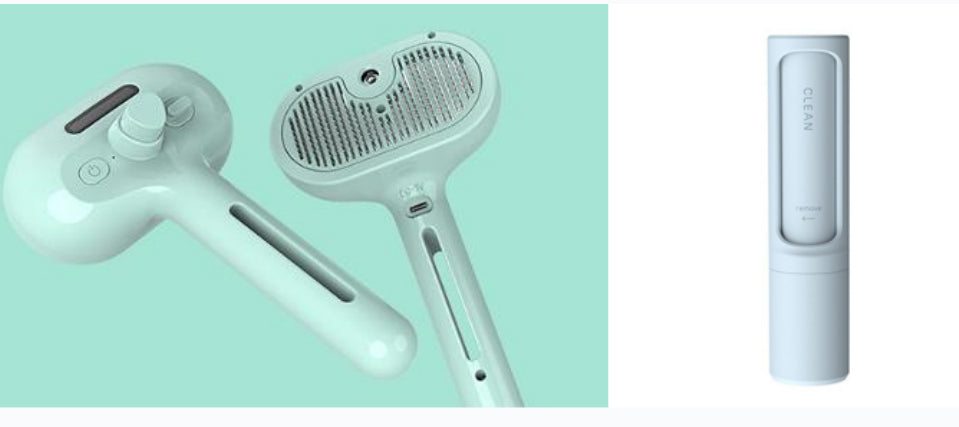 Pet Self Cleaning Hair Remover Brush For Dogs with Built-in Mist Humidifier