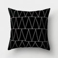Black White Geometric Cushion Cover Pillowcase 45x45CM