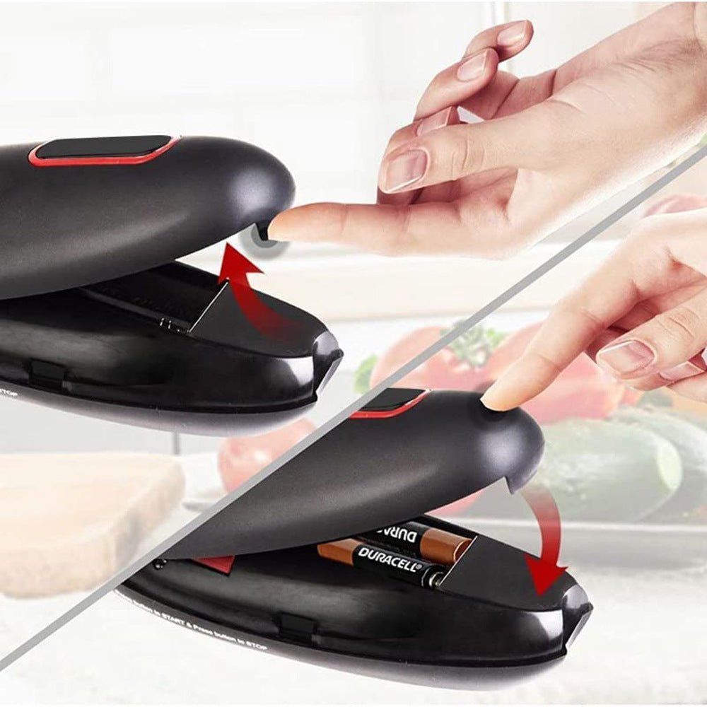 Electric Can Opener Automatic One Touch Portable Kitchen Hand Free