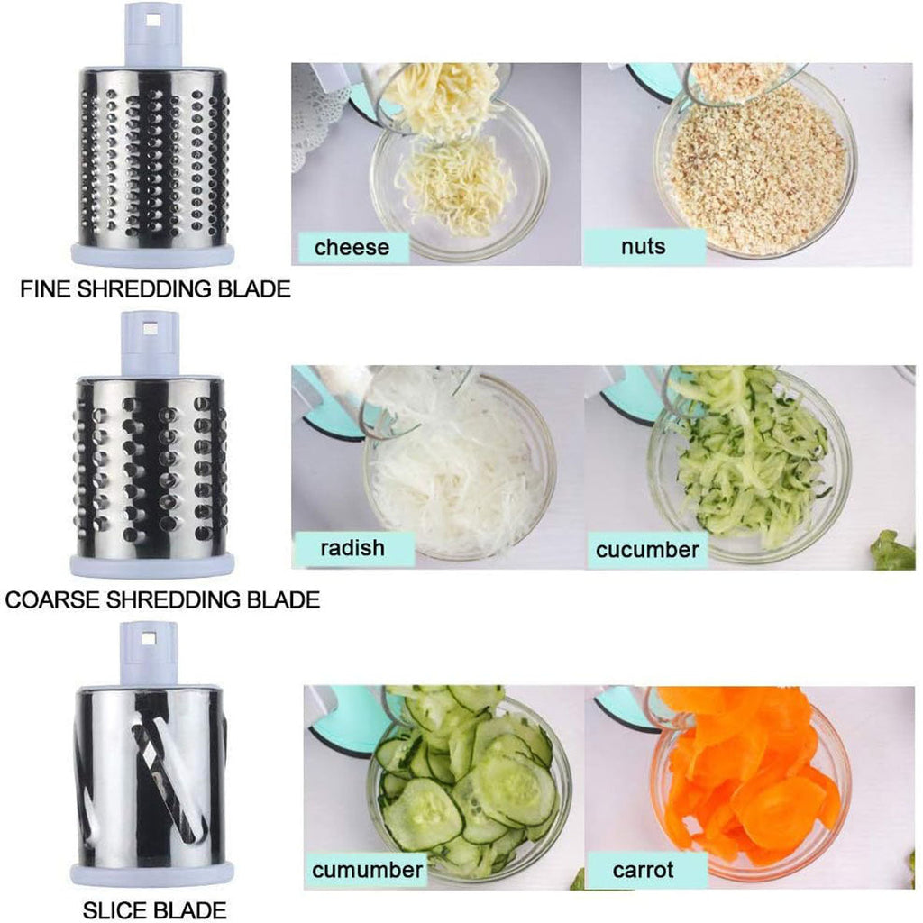 Manual Multifunctional Round Mandoline Potato Slicer Vegetable Cutter Slicer Cheese