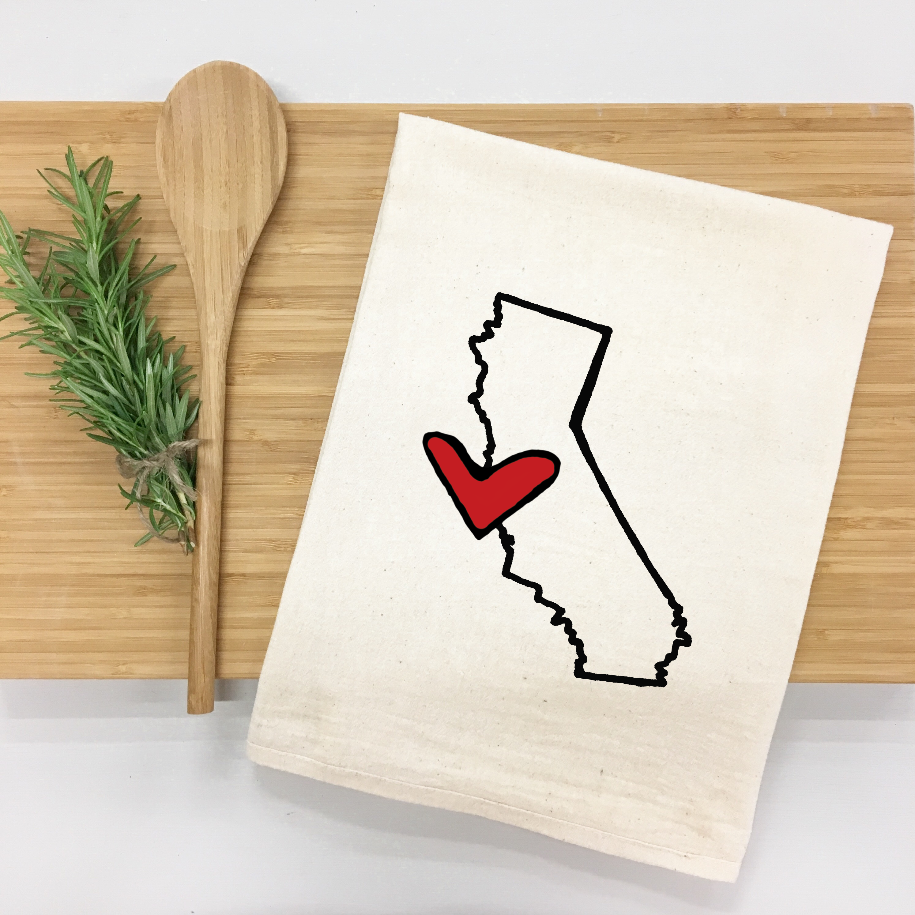 *State Love tea towel