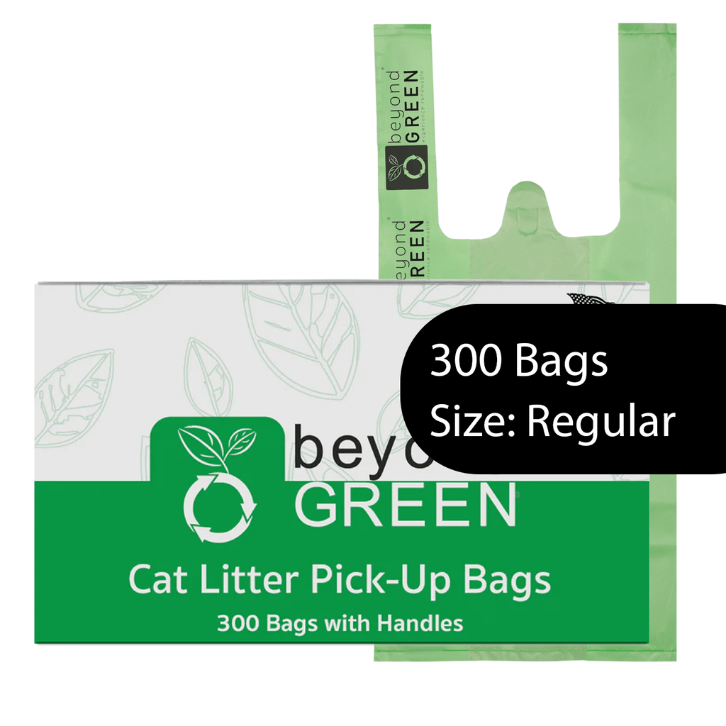 Cat Litter Bags – 8" x 16" with 5" Gusset & Handles | Leak-Resistant | Made in USA