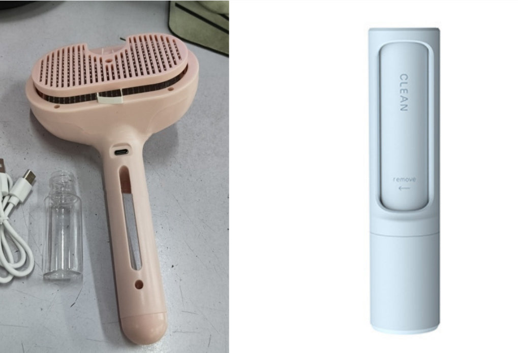 Pet Self Cleaning Hair Remover Brush For Dogs with Built-in Mist Humidifier