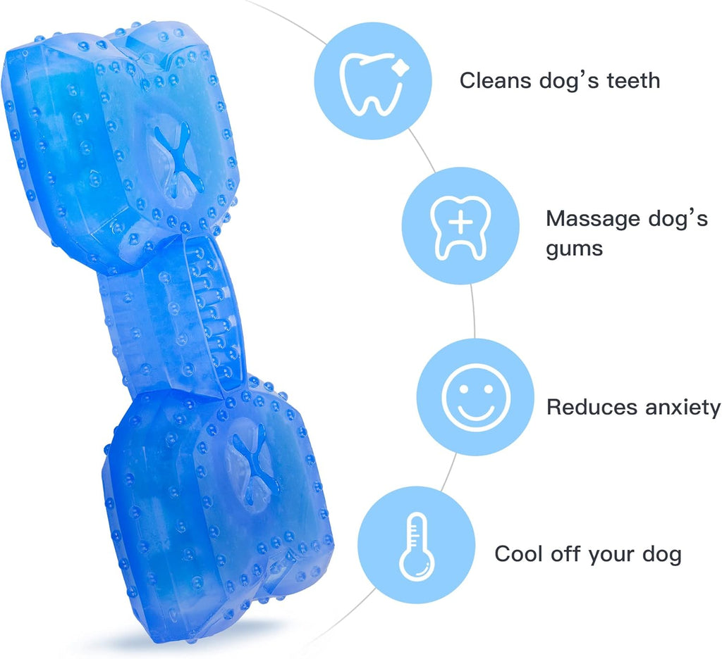 Pet Teether Cooling Chew Teething Toy For Puppies Fit With Treats