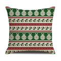 Christmas Green Stripe Pattern Cotton Linen Throw Pillow Christmas Stripe Pillow Cases