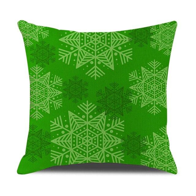 Christmas Green Stripe Pattern Cotton Linen Throw Pillow Christmas Stripe Pillow Cases
