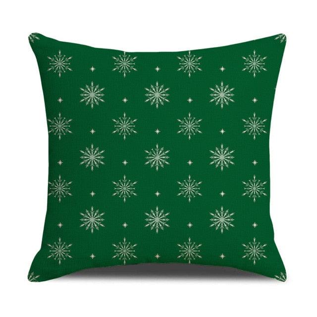 Christmas Green Stripe Pattern Cotton Linen Throw Pillow Christmas Stripe Pillow Cases