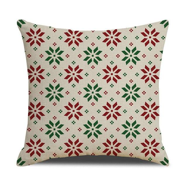 Christmas Green Stripe Pattern Cotton Linen Throw Pillow Christmas Stripe Pillow Cases