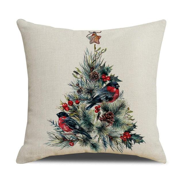 Christmas Green Stripe Pattern Cotton Linen Throw Pillow Christmas Stripe Pillow Cases