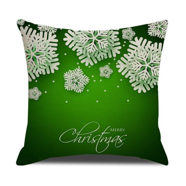 Christmas Green Stripe Pattern Cotton Linen Throw Pillow Christmas Stripe Pillow Cases