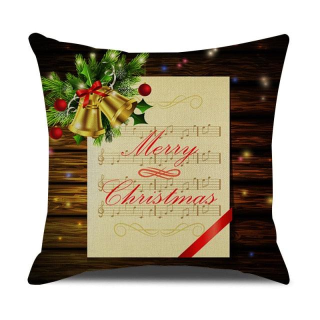 Christmas Green Stripe Pattern Cotton Linen Throw Pillow Christmas Stripe Pillow Cases