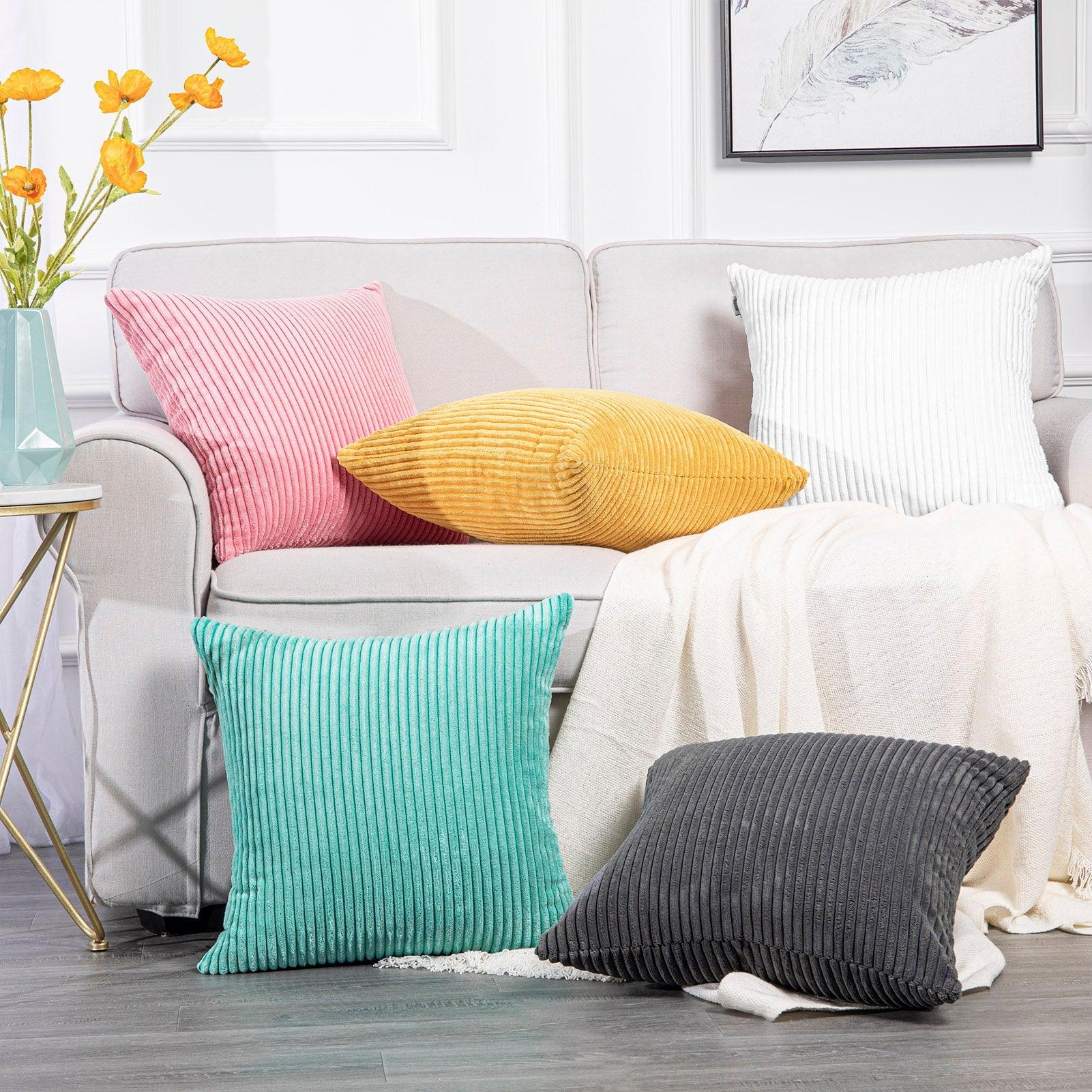Solid Colorful Throw Pillow Cases