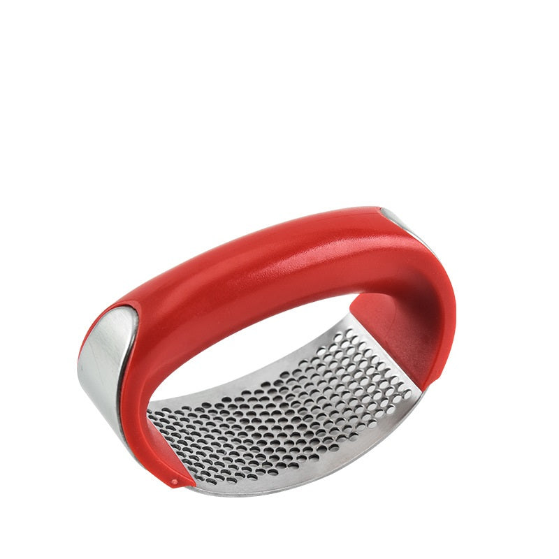 Stainless Steel Garlic Masher Press Manual Curve