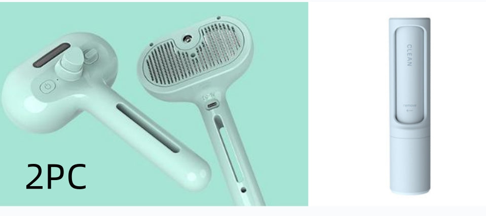 Pet Self Cleaning Hair Remover Brush For Dogs with Built-in Mist Humidifier
