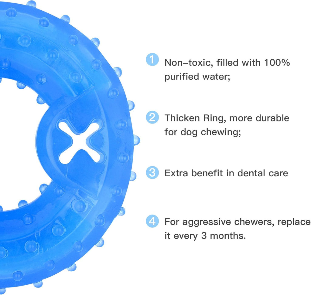 Pet Teether Cooling Chew Teething Toy For Puppies Fit With Treats