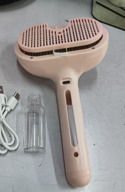 Pet Self Cleaning Hair Remover Brush For Dogs with Built-in Mist Humidifier